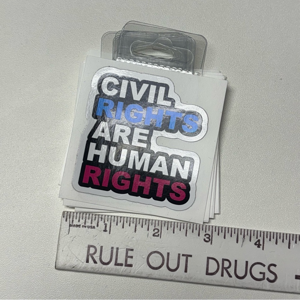 Small Civil Rights Sticker - Picture 2 of 3